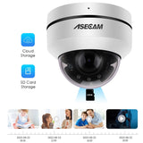 8MP 4K PTZ IP Camera Outdoor Dome Onvif PoE 5X Optical Zoom CCTV Audio AI Auto Tracking Surveillance Camera