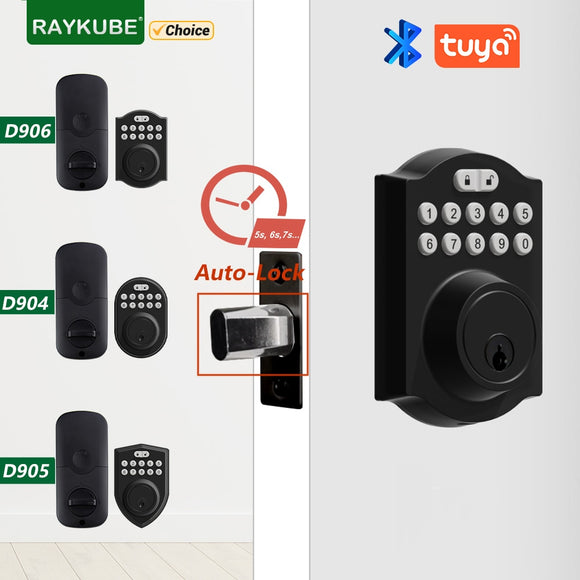 Digital Deadbolt Lock Tuya Bluetooth Smart Keyless APP Password Unlock Support Remote Temporary Code Easy Replacement